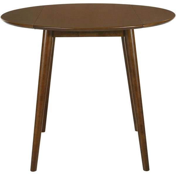  Elements International Jenson Round Folding Top Table Walnut Cherry 3A Packing IMAGE 1