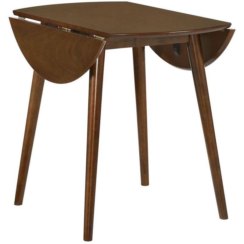  Elements International Jenson Round Folding Top Table Walnut Cherry 3A Packing IMAGE 2