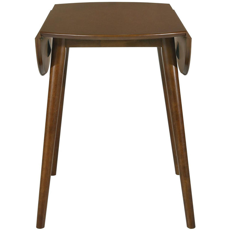  Elements International Jenson Round Folding Top Table Walnut Cherry 3A Packing IMAGE 3