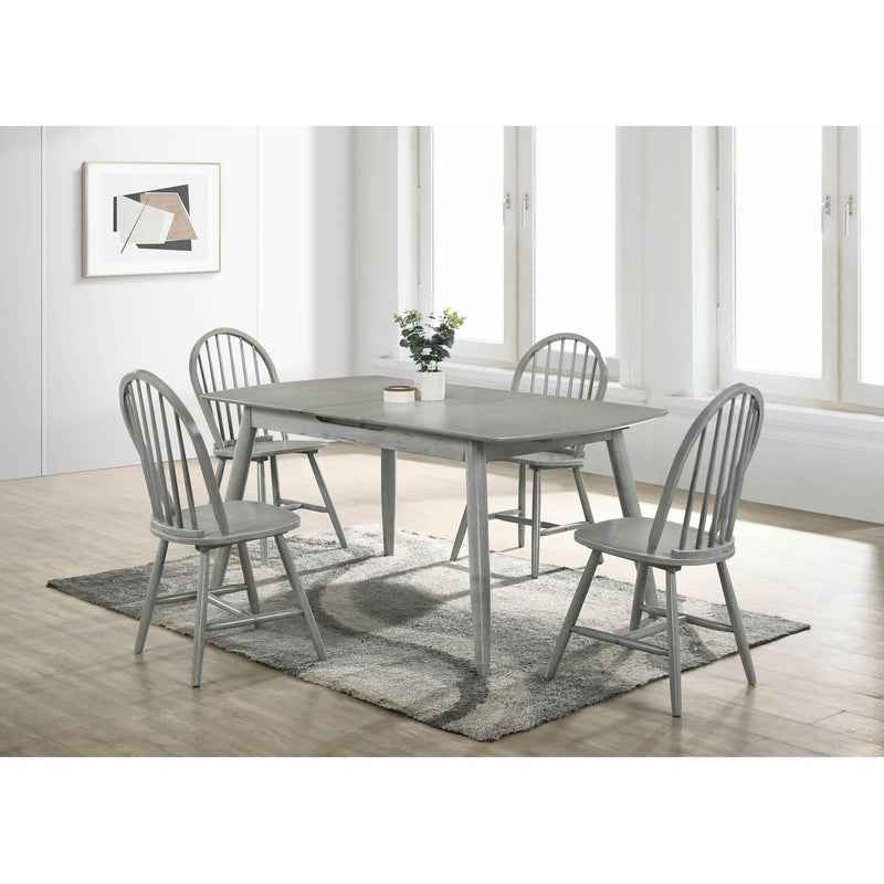  Elements International Sparrow Dining Table W/12” Leaf Antique Grey 3A Packing IMAGE 8
