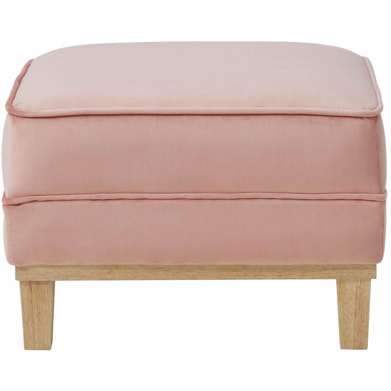  Elements International Palmer Ottoman Blond Ash Distressed Wood Royal Blush IMAGE 2