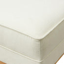  Elements International Palmer Ottoman Blond Ash Distressed Wood Garrison Cotton IMAGE 5