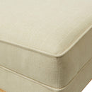  Elements International Palmer Ottoman Blond Ash Distressed Wood Garrison Hemp IMAGE 5