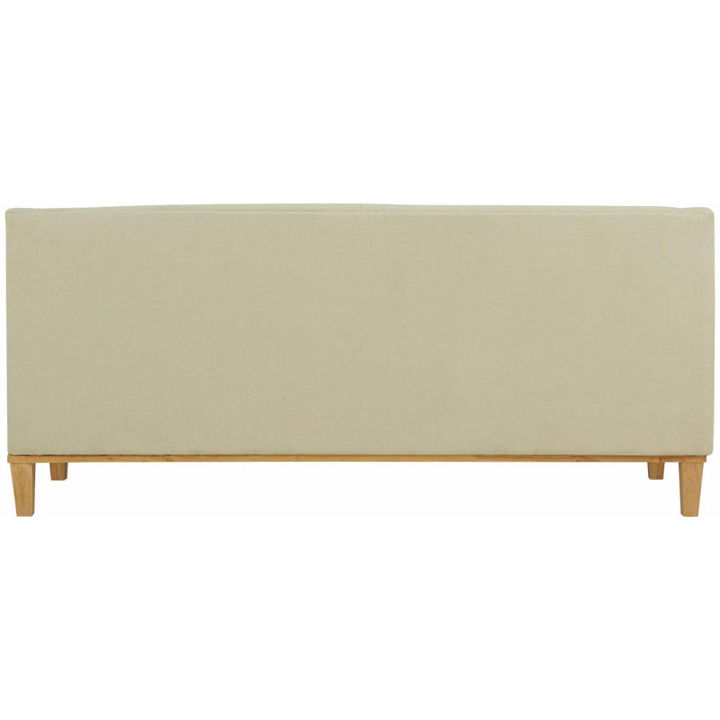  Elements International Palmer Sofa Blond Ash Distressed Wood Garrison Hemp IMAGE 4