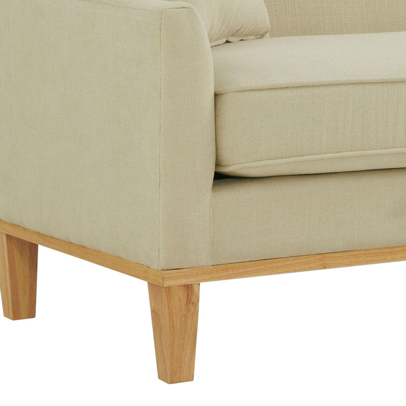 Elements International Palmer Sofa Blond Ash Distressed Wood Garrison Hemp IMAGE 6
