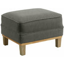  Elements International Palmer Ottoman Blond Ash Distressed Wood Garrison Charcoal IMAGE 1