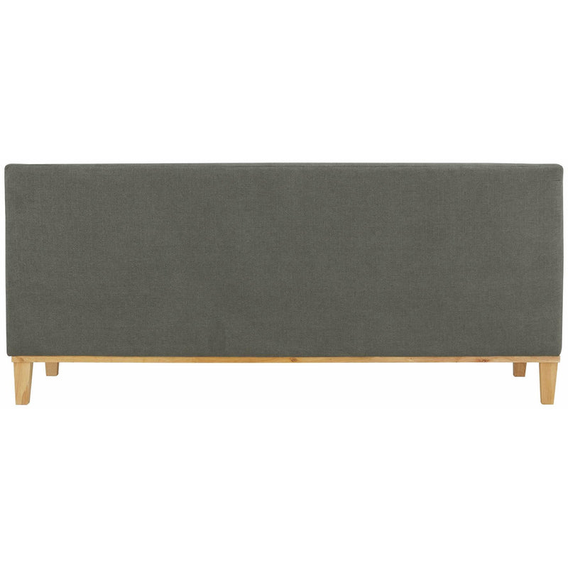  Elements International Palmer Sofa Blond Ash Distressed Wood Garrison Charcoal IMAGE 4