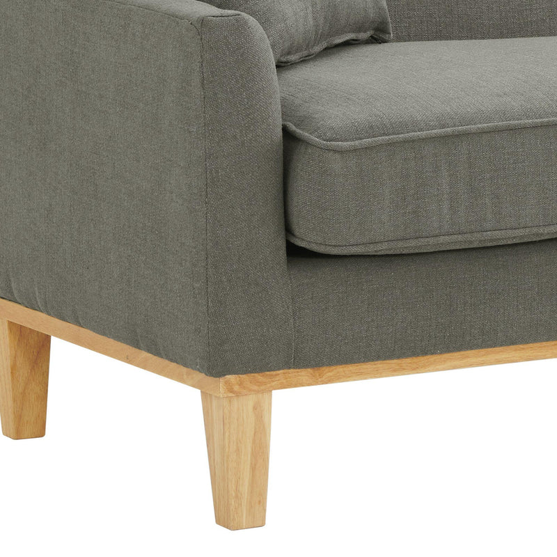  Elements International Palmer Sofa Blond Ash Distressed Wood Garrison Charcoal IMAGE 6