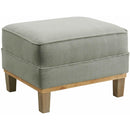  Elements International Palmer Ottoman Blond Ash Distressed Wood Garrison Grey IMAGE 1