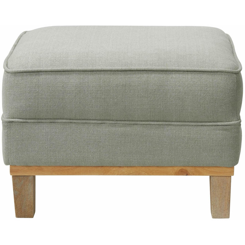 Elements International Palmer Ottoman Blond Ash Distressed Wood Garrison Grey IMAGE 2