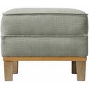  Elements International Palmer Ottoman Blond Ash Distressed Wood Garrison Grey IMAGE 3