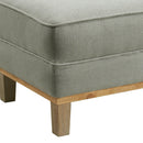  Elements International Palmer Ottoman Blond Ash Distressed Wood Garrison Grey IMAGE 4