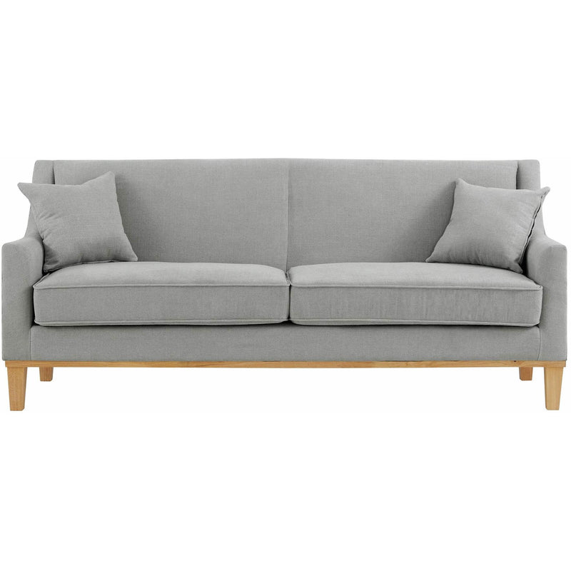  Elements International Palmer Sofa Blond Ash Distressed Wood Garrison Grey IMAGE 2
