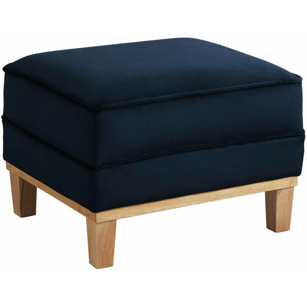  Elements International Palmer Ottoman Blond Ash Distressed Wood Royal Eclipse IMAGE 1