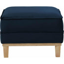  Elements International Palmer Ottoman Blond Ash Distressed Wood Royal Eclipse IMAGE 2