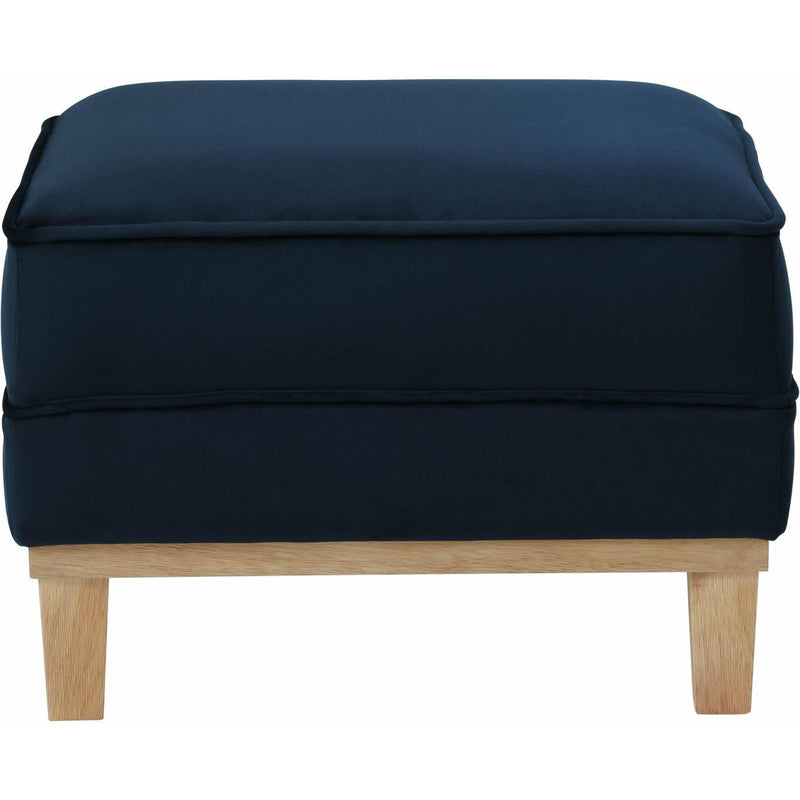  Elements International Palmer Ottoman Blond Ash Distressed Wood Royal Eclipse IMAGE 2