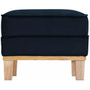  Elements International Palmer Ottoman Blond Ash Distressed Wood Royal Eclipse IMAGE 3