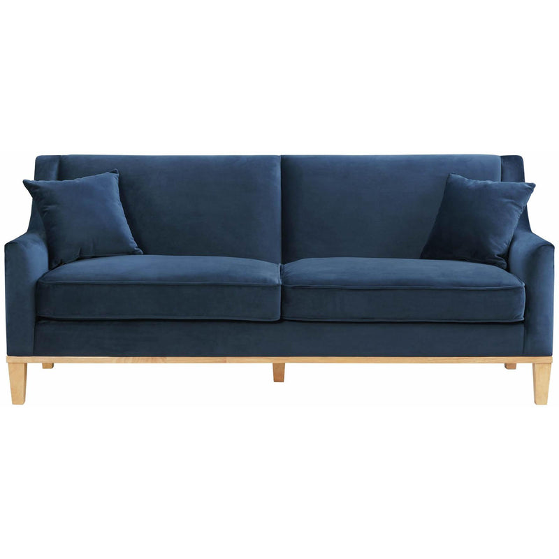  Elements International Palmer Sofa Blond Ash Distressed Wood Royal Eclipse IMAGE 2