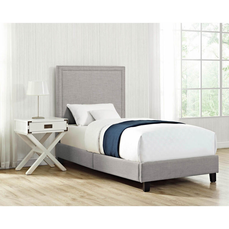  Elements International Erica Twin Bed Heirloom Grey IMAGE 5