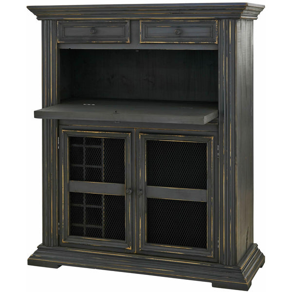  Elements International Drake Fold Out Bar Charcoal Finish IMAGE 1