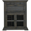  Elements International Drake Fold Out Bar Charcoal Finish IMAGE 2