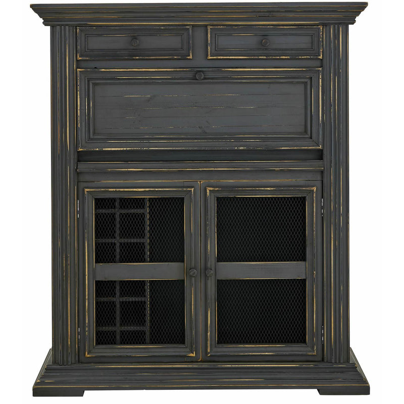  Elements International Drake Fold Out Bar Charcoal Finish IMAGE 2
