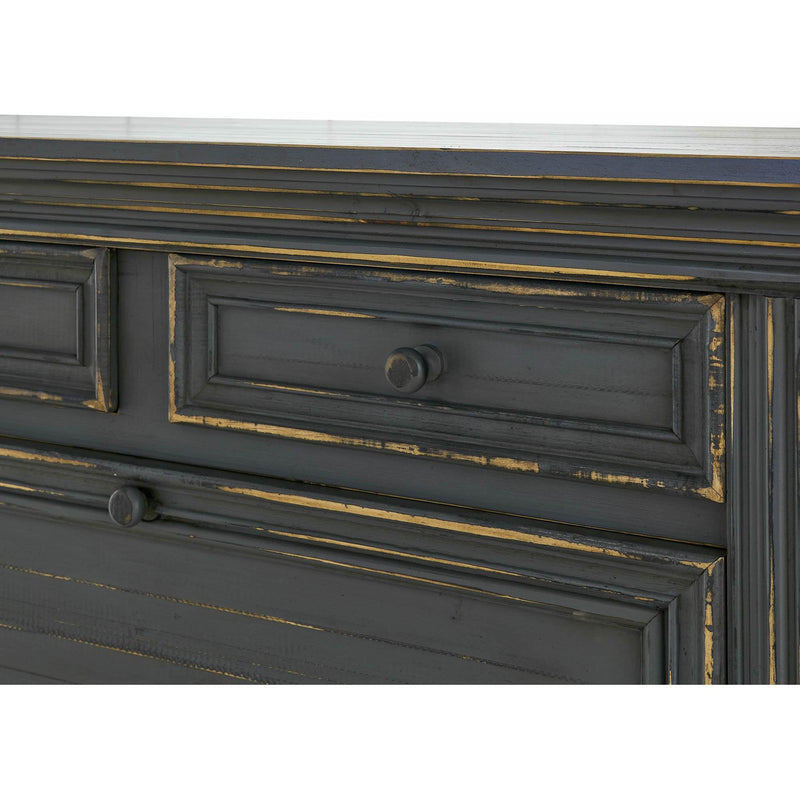  Elements International Drake Fold Out Bar Charcoal Finish IMAGE 5