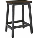  Elements International Ibiza Kitchen Island & 4 Stools (Villa Industrial Grey Base / Brown Top) IMAGE 10