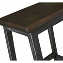  Elements International Ibiza Kitchen Island & 4 Stools (Villa Industrial Grey Base / Brown Top) IMAGE 13