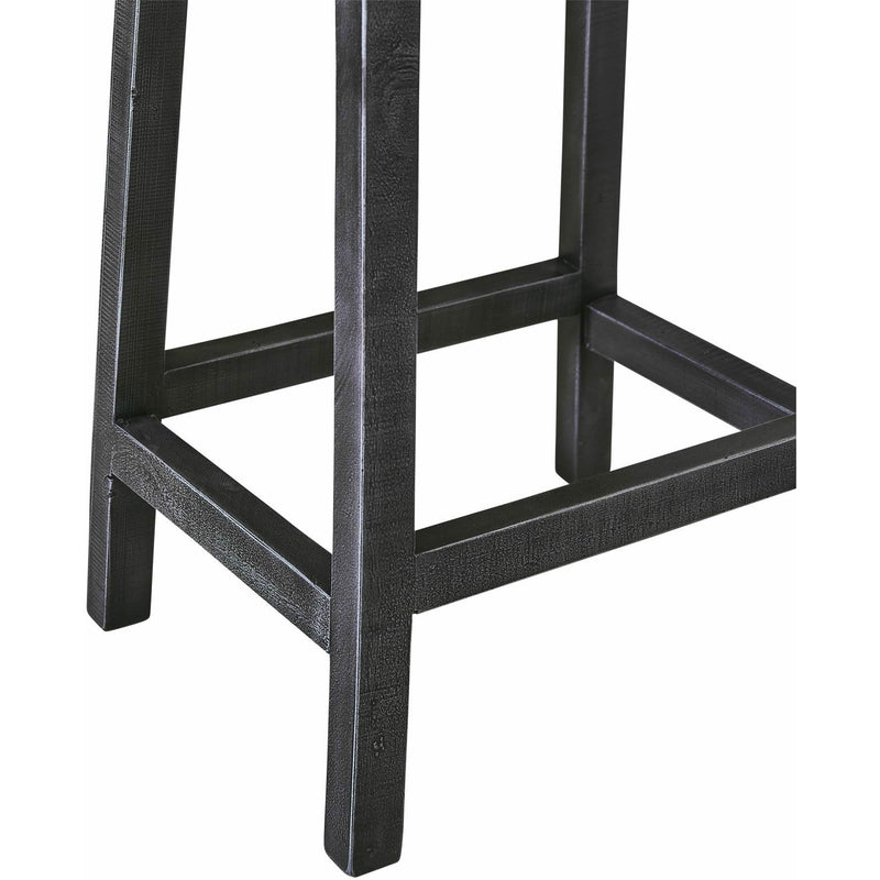  Elements International Ibiza Kitchen Island & 4 Stools (Villa Industrial Grey Base / Brown Top) IMAGE 14