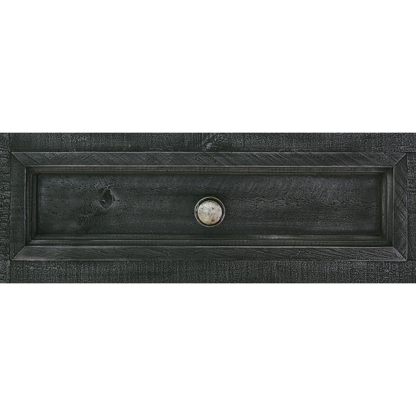  Elements International Ibiza Kitchen Island & 4 Stools (Villa Industrial Grey Base / Brown Top) IMAGE 1