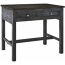  Elements International Ibiza Kitchen Island & 4 Stools (Villa Industrial Grey Base / Brown Top) IMAGE 4