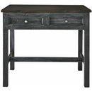  Elements International Ibiza Kitchen Island & 4 Stools (Villa Industrial Grey Base / Brown Top) IMAGE 5