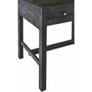  Elements International Ibiza Kitchen Island & 4 Stools (Villa Industrial Grey Base / Brown Top) IMAGE 8