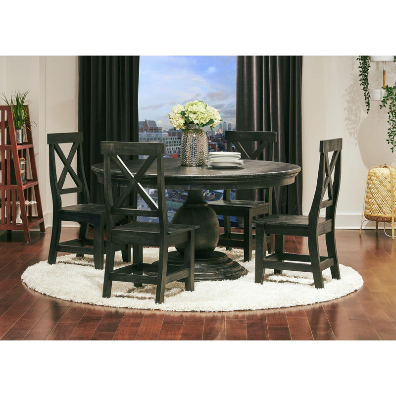 Elements International Britton Charcoal Dining Table