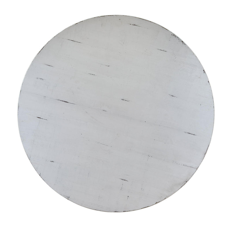 Elements International Britton White Dining Table