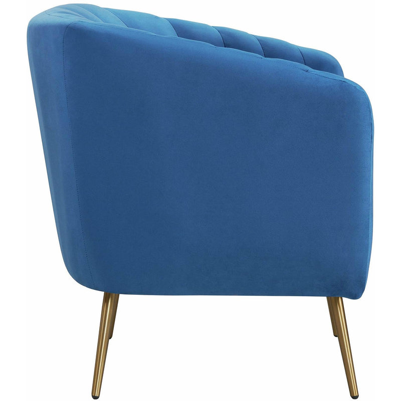  Elements International Raven Chair in Royale Cobalt IMAGE 3