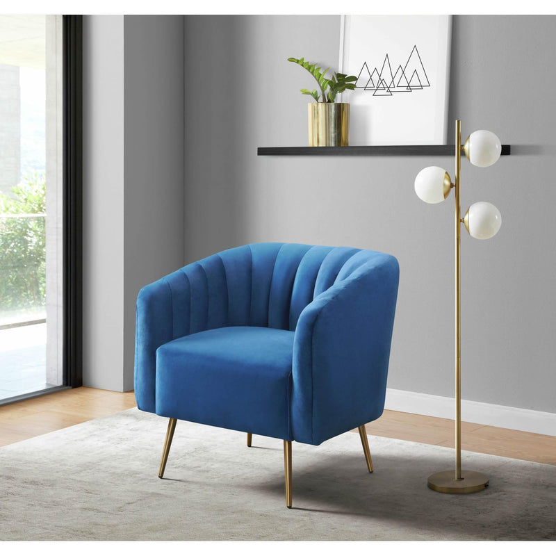  Elements International Raven Chair in Royale Cobalt IMAGE 8