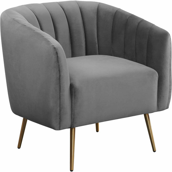  Elements International Raven Chair in Royale Gun Metal IMAGE 1