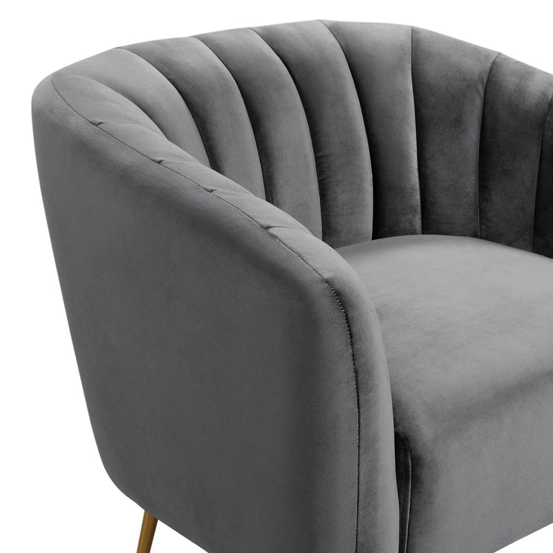  Elements International Raven Chair in Royale Gun Metal IMAGE 5