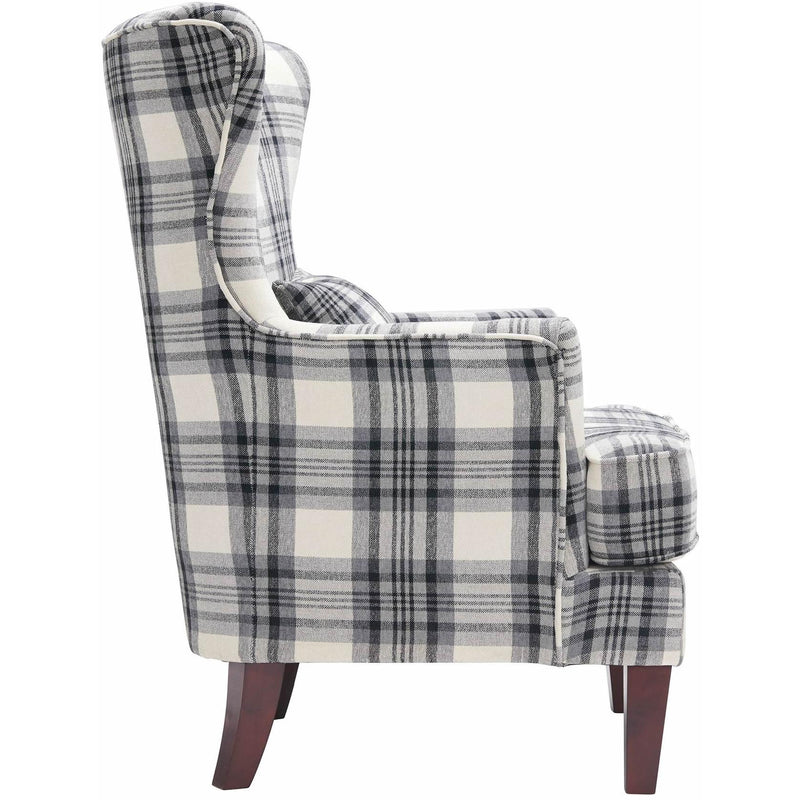  Elements International Cody Chair in Harvey Charcoal IMAGE 3