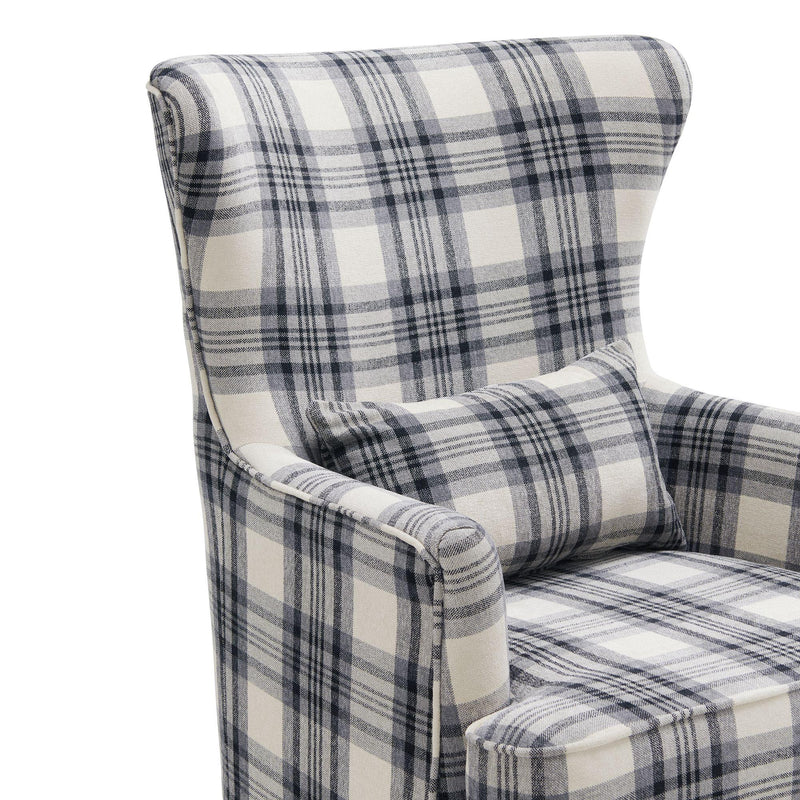 Elements International Cody Chair in Harvey Charcoal IMAGE 5
