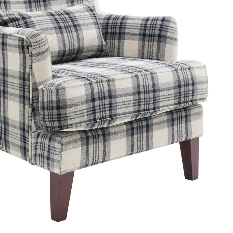  Elements International Cody Chair in Harvey Charcoal IMAGE 6