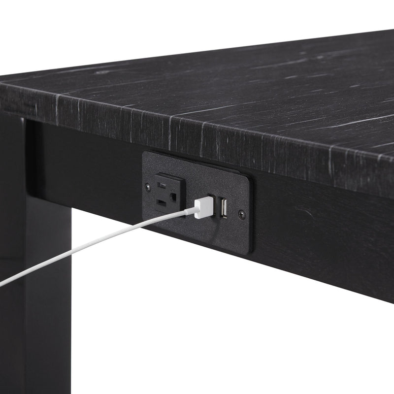  Elements International Frank Bar Table Single Pack (Table + Three Stools) in dark IMAGE 5