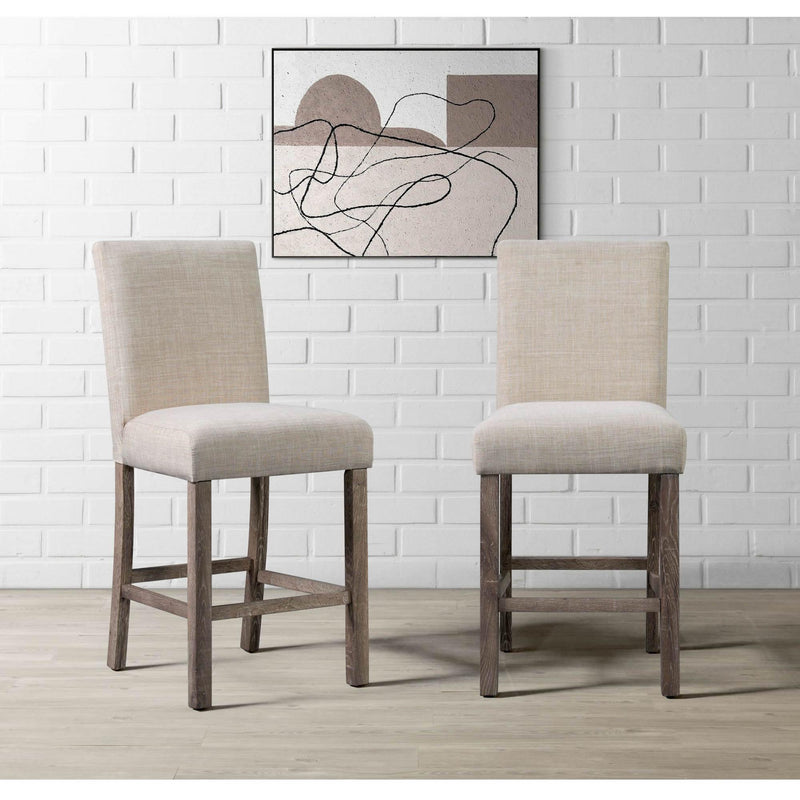  Elements International Oak Lawn Counter Chair IMAGE 9
