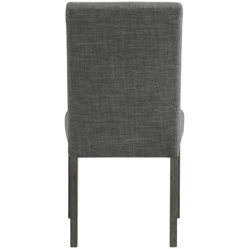  Elements International Oak Lawn Charcoal Grey Side Chair Grey Fabric IMAGE 4