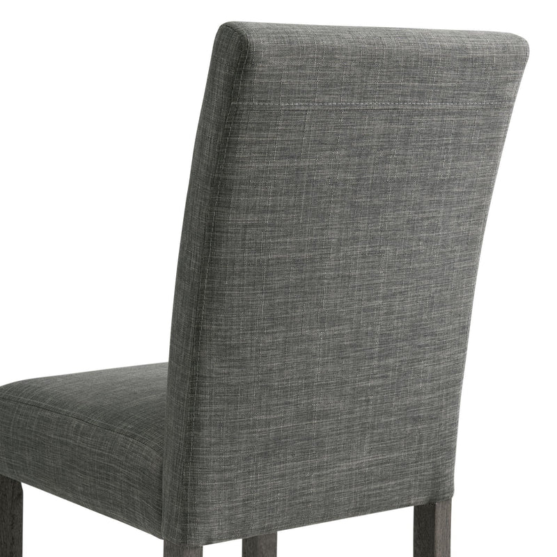  Elements International Oak Lawn Charcoal Grey Side Chair Grey Fabric IMAGE 6