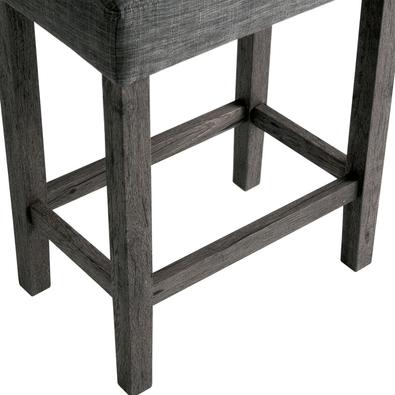  Elements International Oak Lawn Charcoal Grey 5 PC Counter Set IMAGE 10