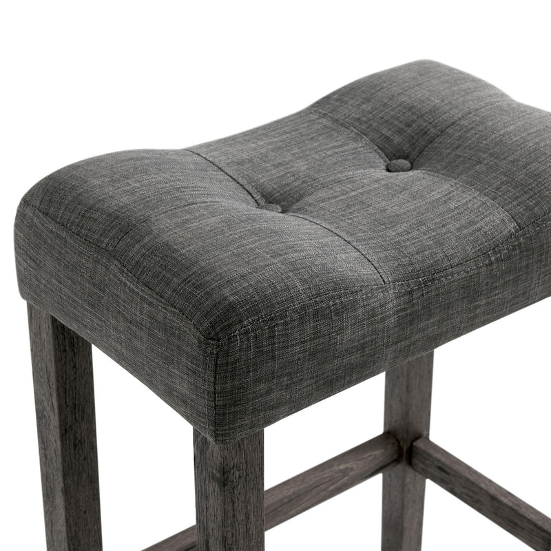  Elements International Oak Lawn Charcoal Grey 5 PC Counter Set IMAGE 11