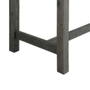  Elements International Oak Lawn Charcoal Grey Bar Table Single Pack (Table + 3 Grey Fabric Stools) IMAGE 7